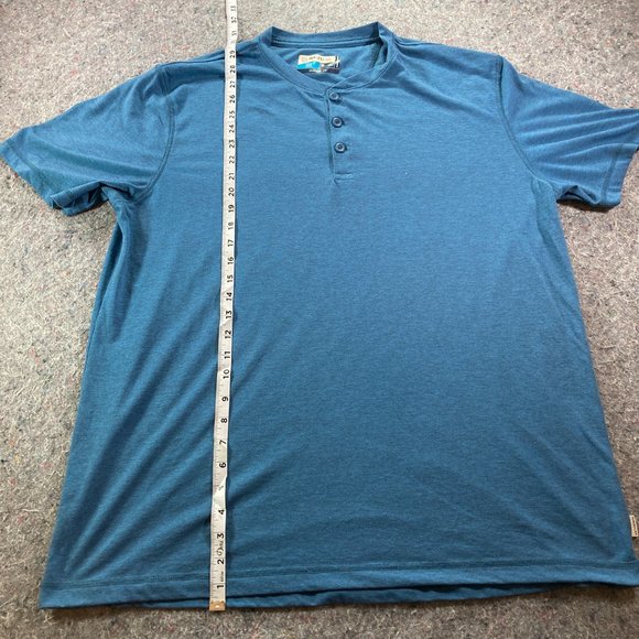 Magellan Outdoors T-Shirt Mens Size Adult XL Blue Buttons Short Sleeve - Picture 4 of 11